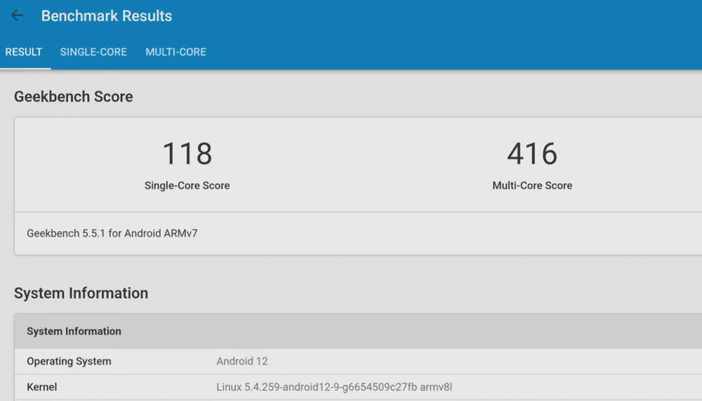 Benchmarking the MAG555