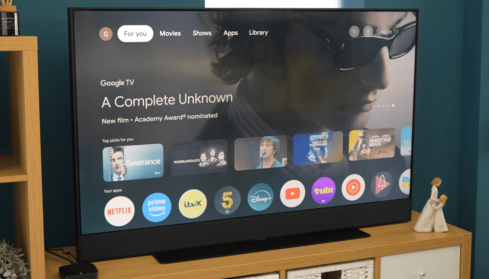 Google TV interface runs on the MAG555