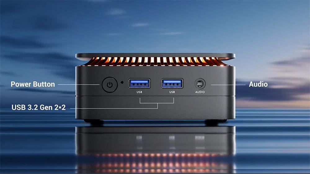 The front of the NiPoGi Mini PC N150