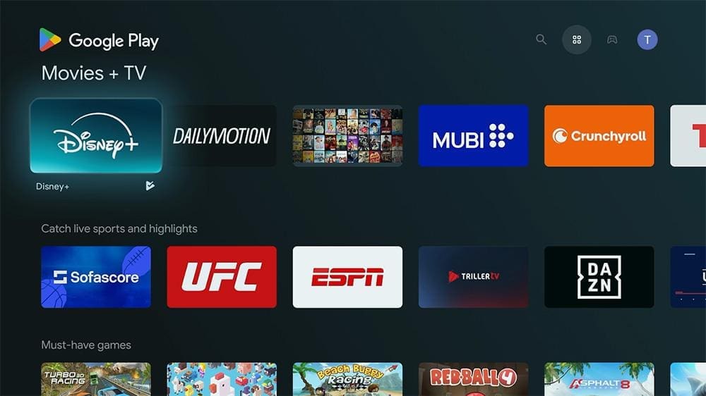 Android TV on the NVIDIA Shield TV features access thousand of apps through the Google Play Store