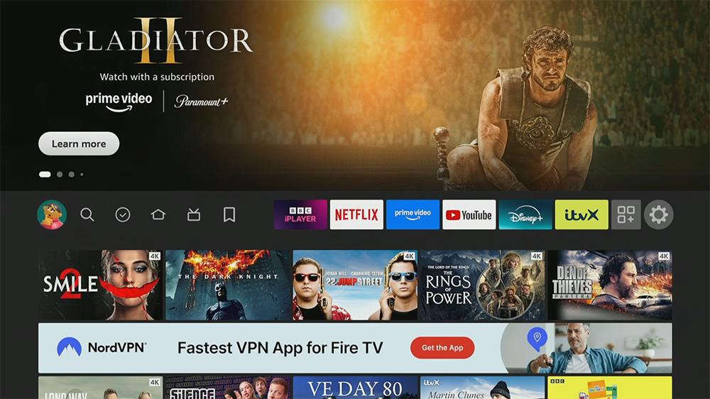 Firestick home screen 2025