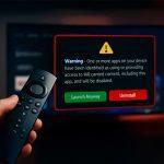 Firestick warning message for unlicenced content