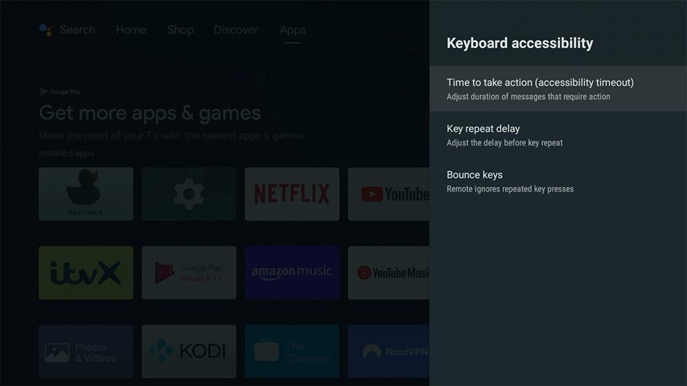 NVIDIA Shield TV Upgrade Experience Keyboard Accessibilty