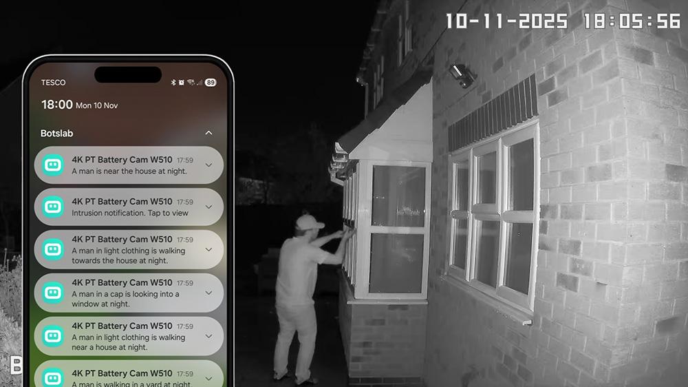 Botslab AI security features can describe what is happening with natural alerts