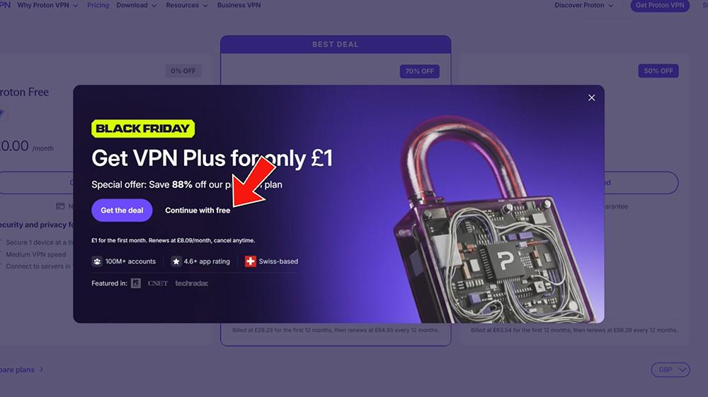 How to create your Proton VPN Free account for Firestick, Google TV and Android TV
