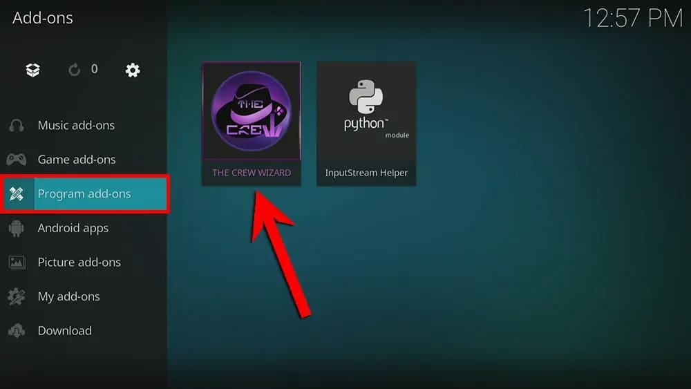 Use The Crew Wizard to delete temporary files and fix buffering and freezing issues in Kodi